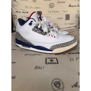 Nike Air Jordan 3 Retro 2016 OG True Blue Mens Sneakers Size 10.5 w/ box‎